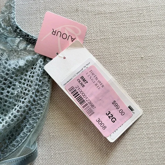 AJOUR | Madeline Bra in Olive, Size 32G - Picture 2 of 8